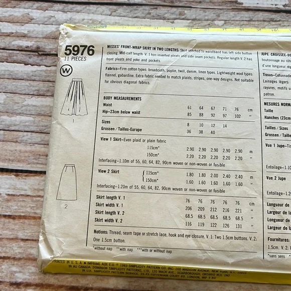 Simplicity Ricki For Finity Uncut Sewing Pattern - Picture 4 of 6